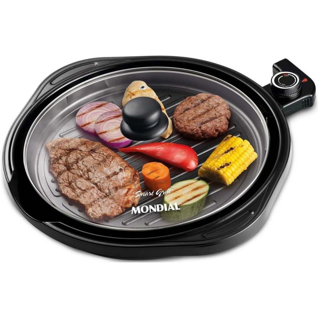 Grill Redondo Mondial Smart Grill 30cm 1200W 127V G-04 em Oferta na Shopee