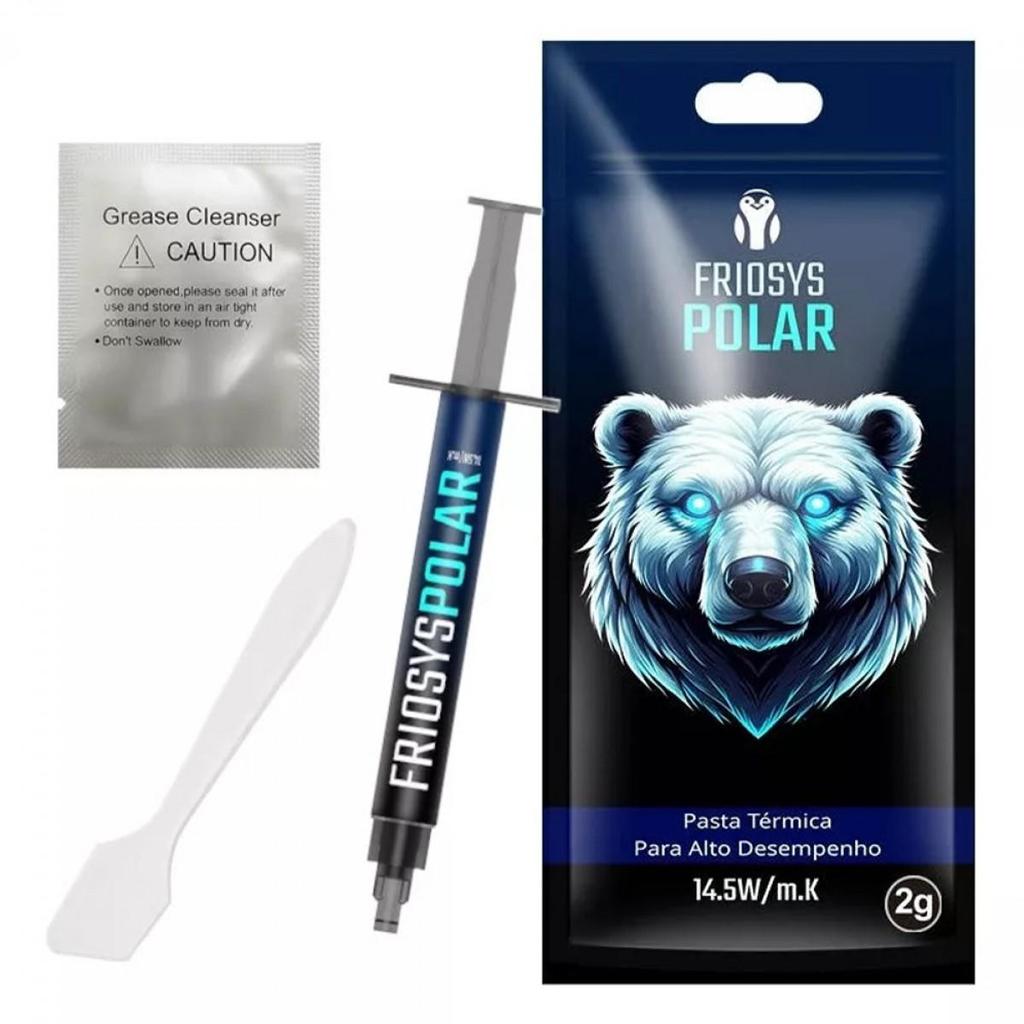 Pasta Térmica Friosys Polar 2G, 14.5W/mK, FSYPLR2G em Oferta na Shopee