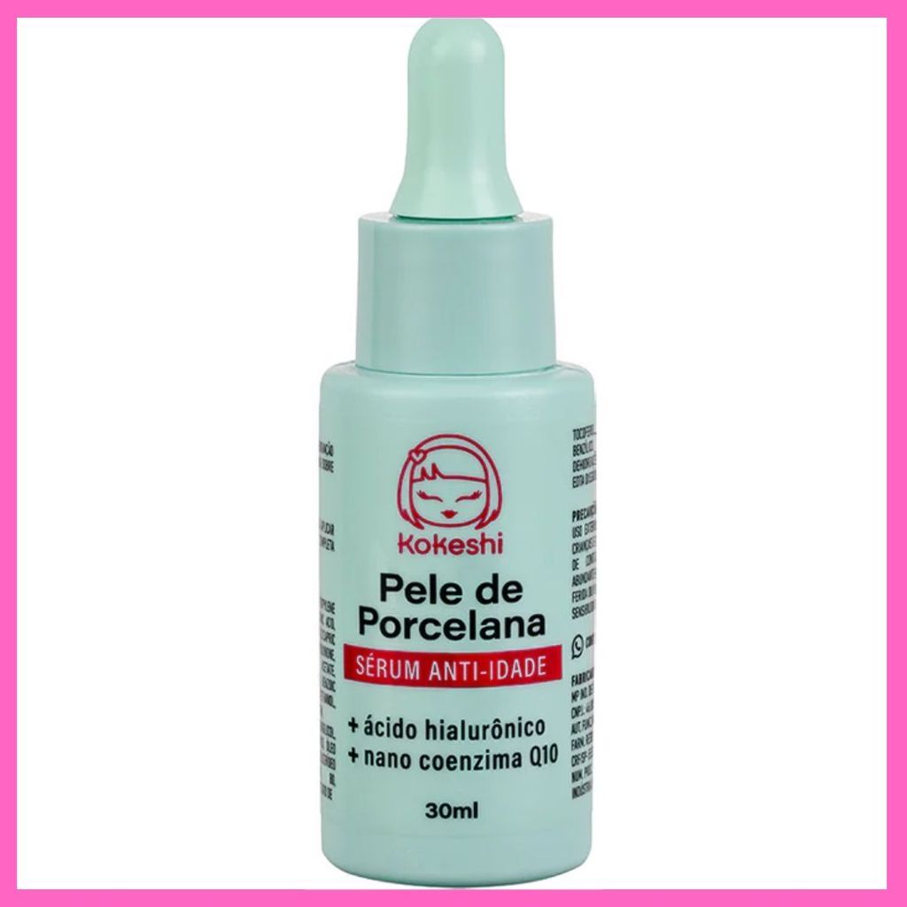 Sérum Facial Anti-idade Pele de Porcelana Kokeshi 30ml em Oferta na Shopee