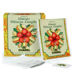 Sache Chá Abacaxi com Hibiscus e Gengibre 13g - CHAMEL
