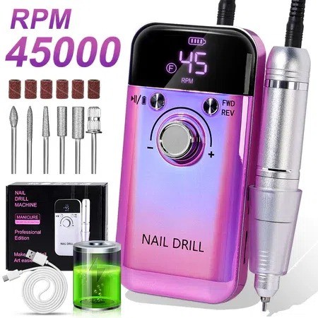 Removedor De Polimento Em Gel Acrílico Portátil Recarregável Manicure Pedicure Ferramentas