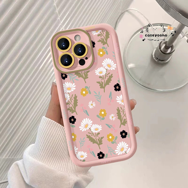 Capinha Capa Para Samsung A03 A04 A05 A12 A13 A15 A23 A32 A35 A50 A52 A71 A72 Silicone À Prova de Choque padrão floral em Oferta na Shopee