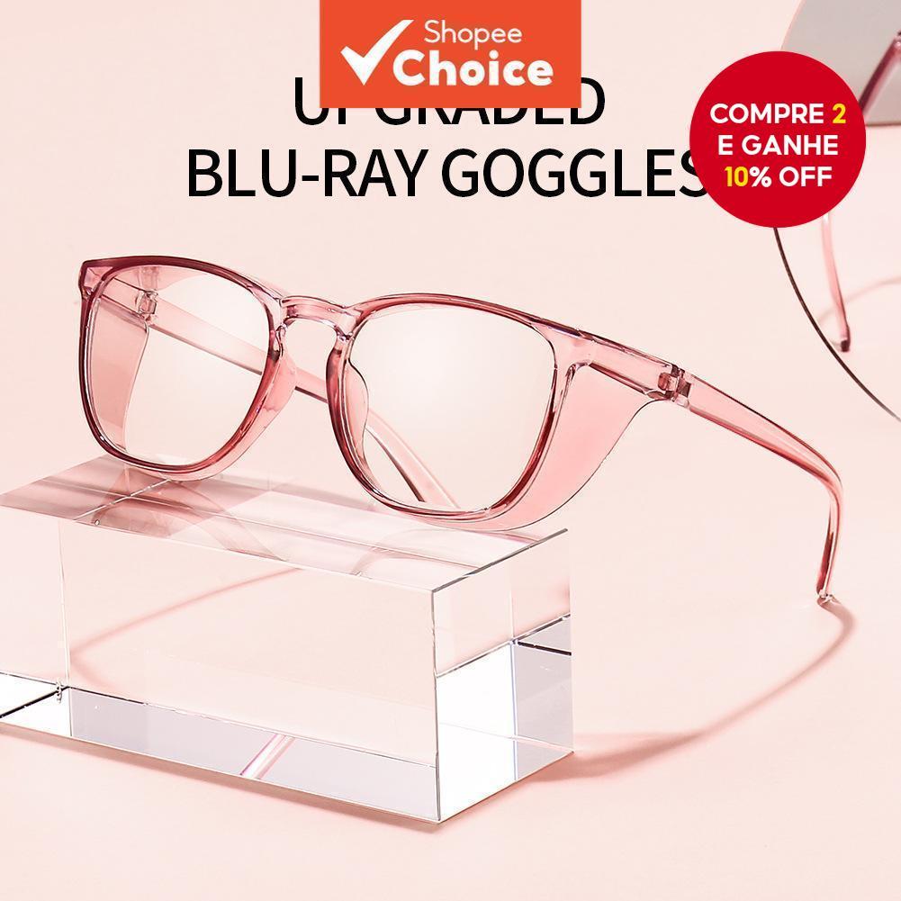Óculos De Segurança Transparentes Proteção Antiembaçante Para Trabalho Em Laboratório E Uso Externo em Oferta na Shopee