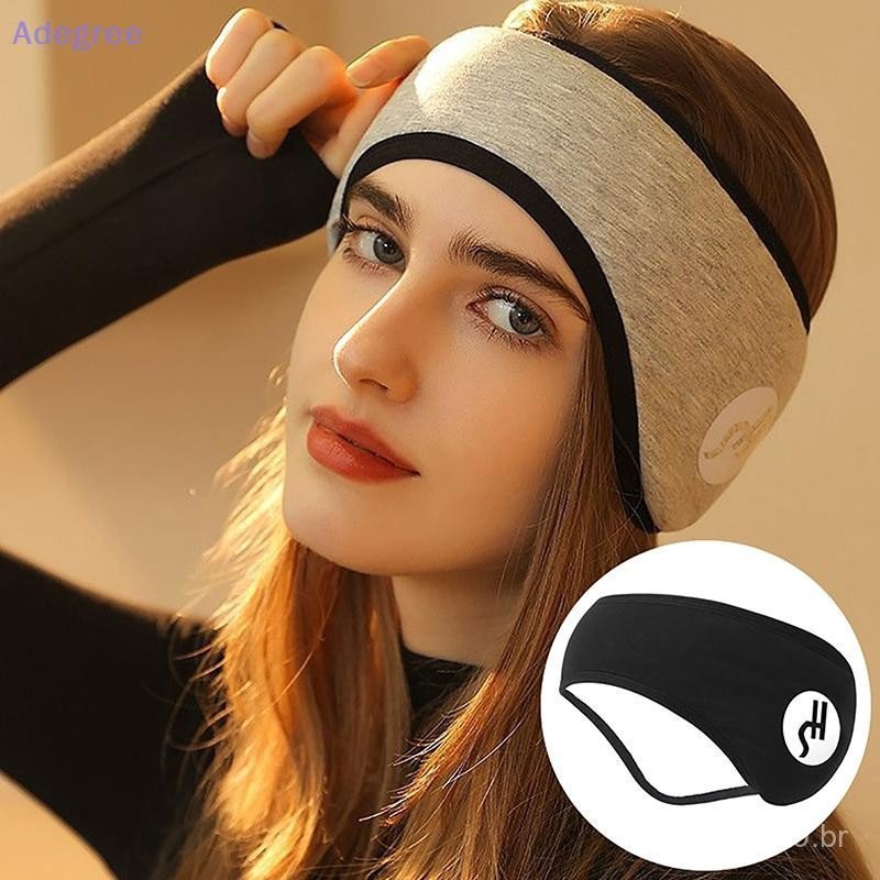 Protetores de Ouvido à Prova de Som para Dormir Unissex Aquecedor de Ouvido de Inverno Faixa de Cabeça para Esqui IG79