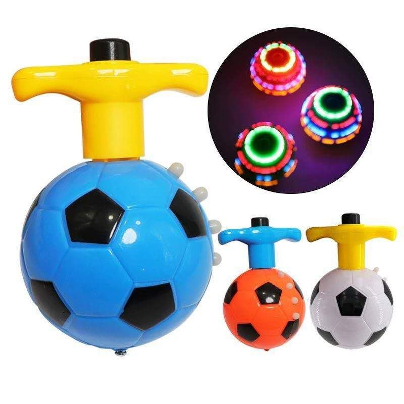 Kit1/2/3/pcsBrinquedo Pião Musical Bola De Futebol COM / Lançador COM /luz em Oferta na Shopee
