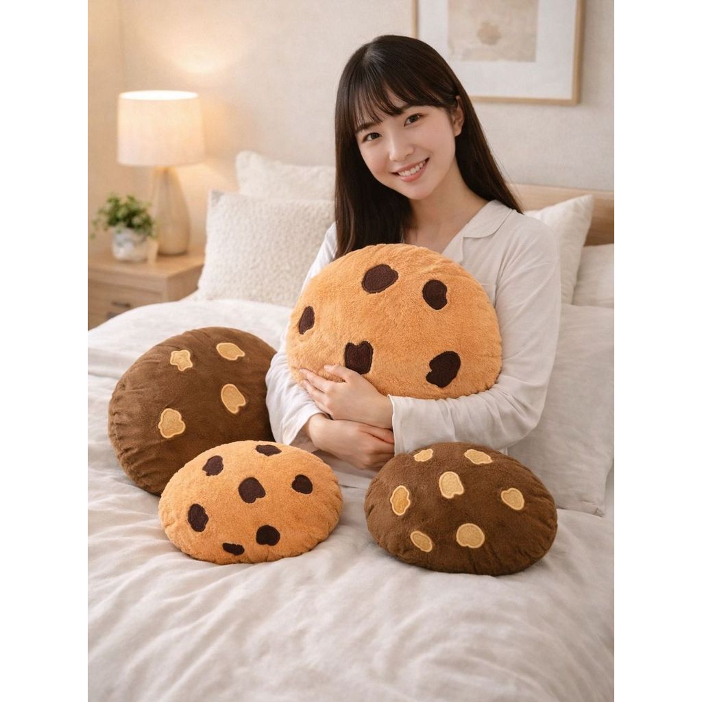 Almofada Decorativa Biscoito Cookie Fofa Macia 30cm ou 40cm em Oferta na Shopee