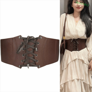 DYRUIDOJ1 Espartilho De Couro PU , Faixas Largas Elásticas Para Meninas Picantes , Cinto Largo De Cintura Emagrecedora D
