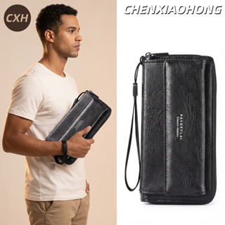 CHENXIAOHONG Carteira masculina longa de PU com vários compartimentos para cartões e grande capacidade. em Oferta na Shopee