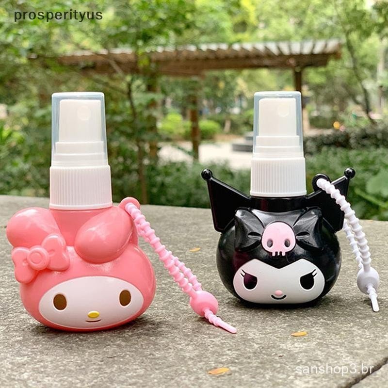 [prosperityus] Garrafa Sanrio Hello Kitty 50ml Kuromi My Melody Travel Cosméticos Portáteis Perfume Prensa De Álcool Eng em Oferta na Shopee