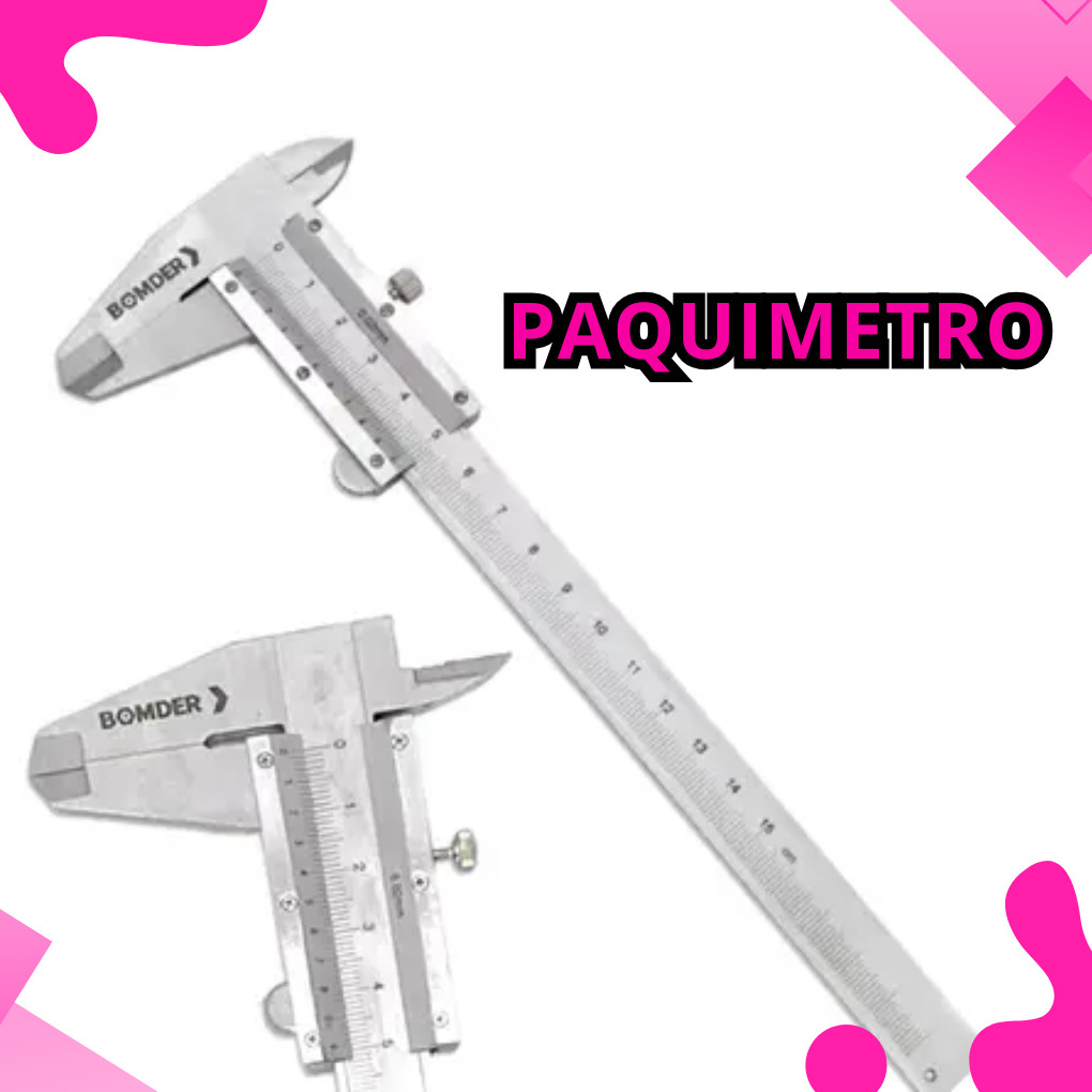 Paquimetro Analógico Manual Universal 150mm Aço Inox Com Estojo ProfissionaL