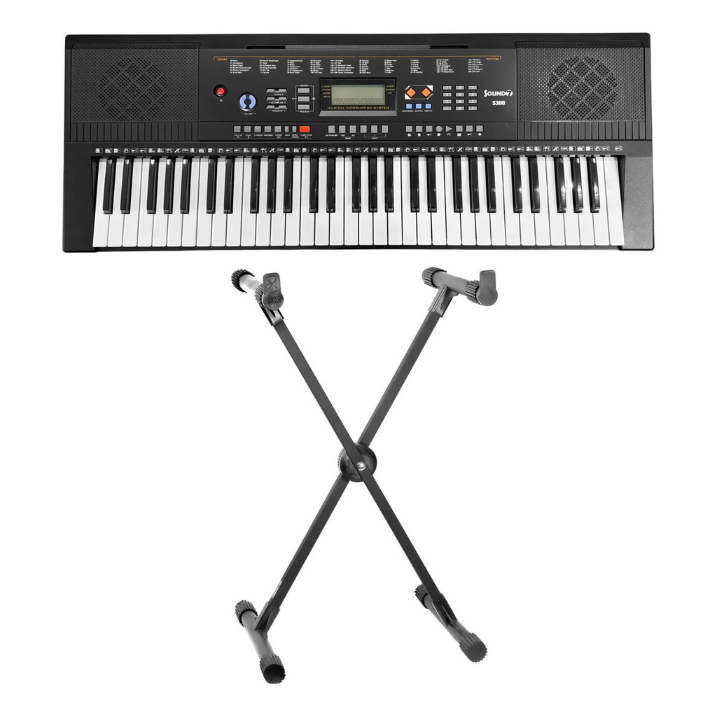 Teclado Musical Sound7 S300  New Tipo Yamaha 127/220v Preto