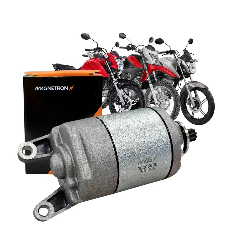 Motor de Partida 9 Dentes 12v Para Fan 160 Titan 160 16 a 25 Bros 160 16 a 23 Magnetron 90205900