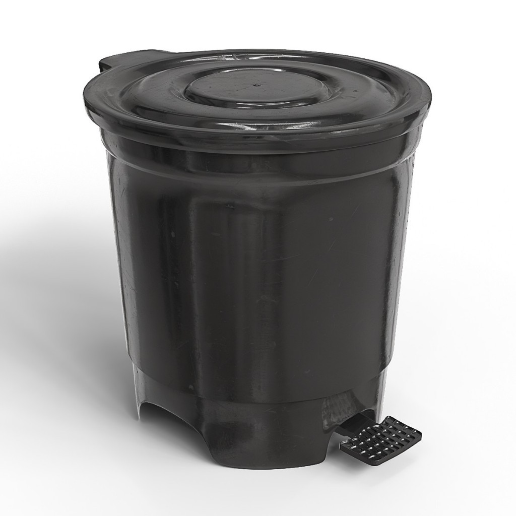 Lixeira Plástica 13 Litros Com Pedal Resistente Ideal Para Cozinha Banheiro Escritório