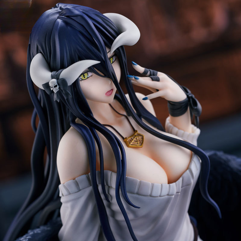 Figura de Anime Overlord III Albedo de 22cm, Versão Albedo so-bin. PVC action figure boneco brinquedo 1V0X