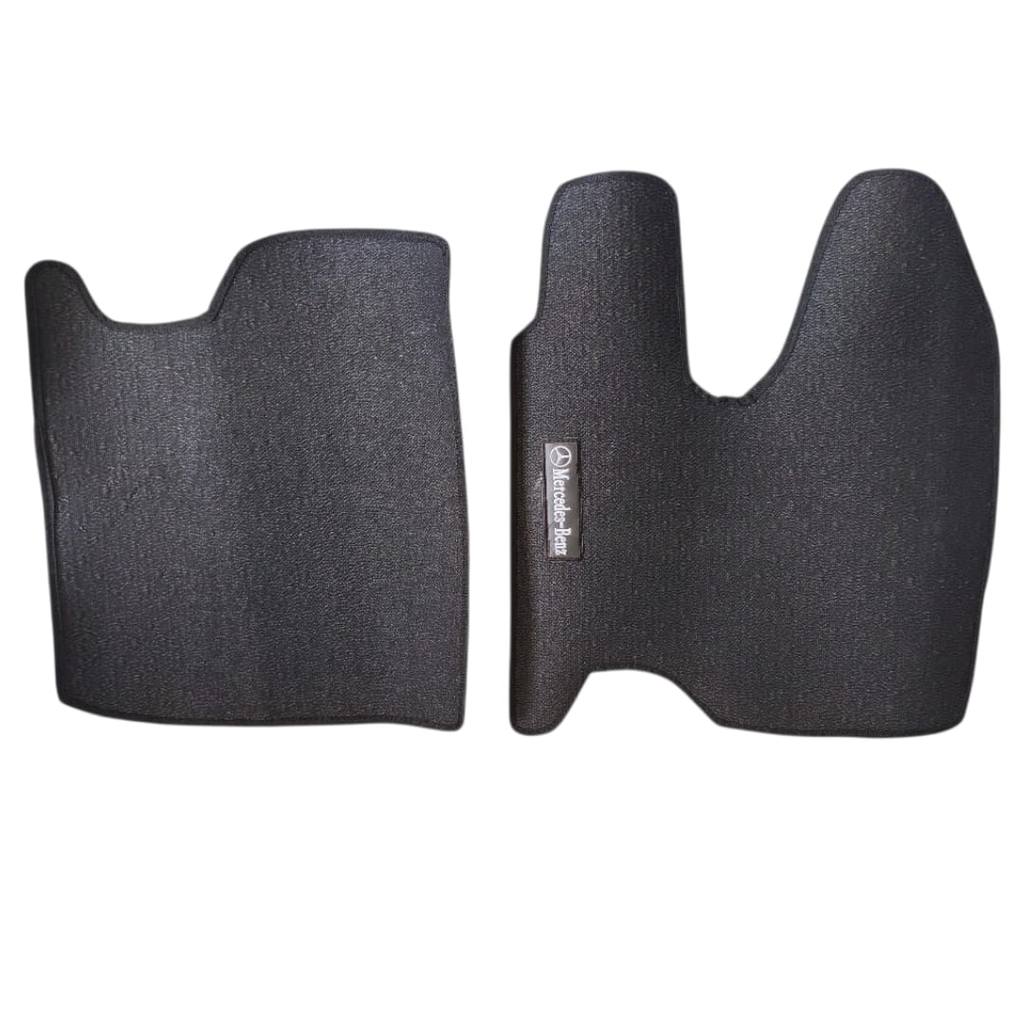 Jogo Tapetes Borracha P/ Axor Mercedes - Preto Pvc - 2 Peças