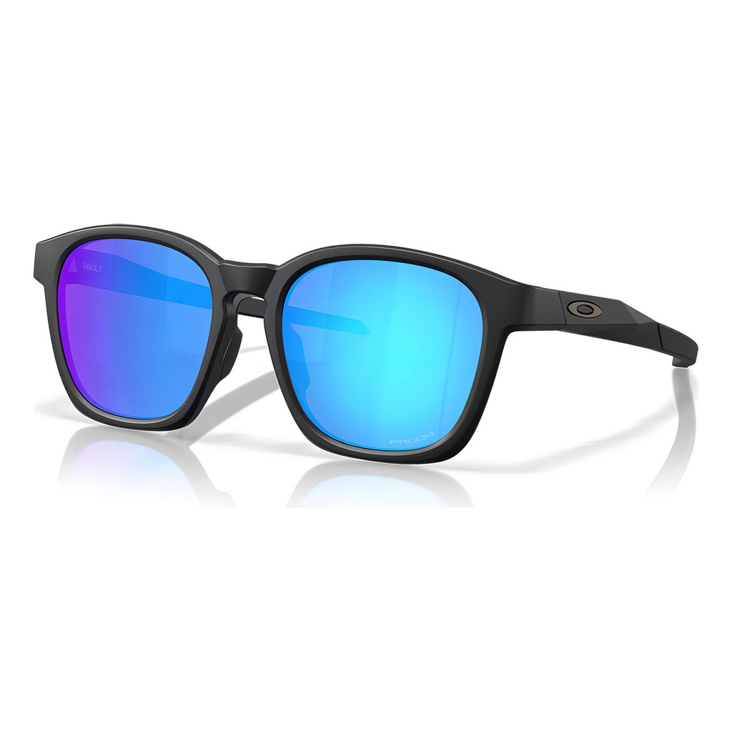Óculos De Sol Oakley Shackle Matte Black Prizm Sapphire Cor Preto Azul