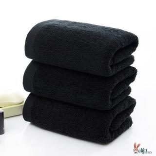 Toalha resistente à sujeira para homem, toalha preta de algodão, cor grossa, preto, yan yan, toalha de rosto