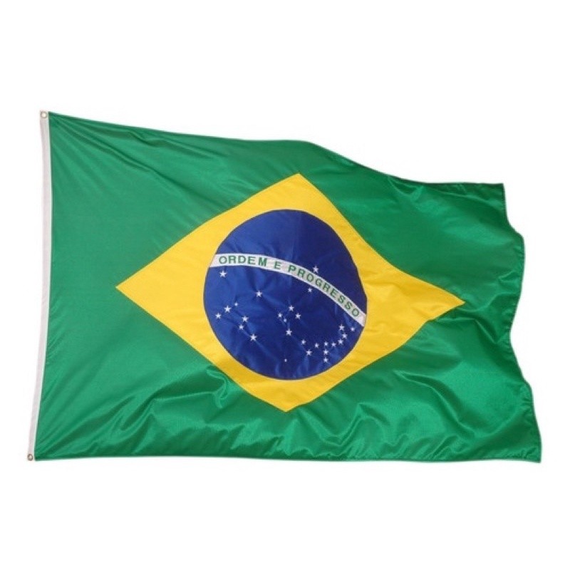 Bandeira do Brasil 68cm x 95cm Copa do Mundo Orgulho Nacional Futebol