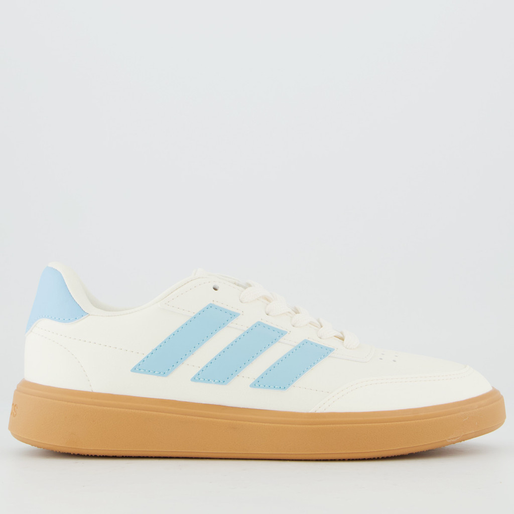 Tênis Adidas Courtblock Feminino Branco e Azul — R$ 410,90 em Shopee