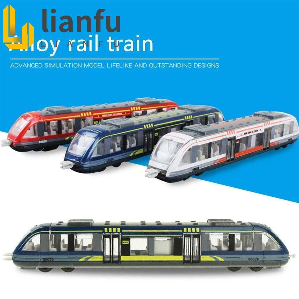 LIANFU Simulação Trem Brinquedo Veículos De Especial Metro Metrô Liga Metal Brinquedos Diecast
