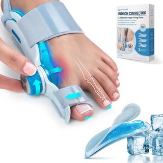 Corretor de Joanete para Mulheres e Homens com Almofada de Compressão Fria, Elegível para FSA e HSA, Botão Ajustável, Co
