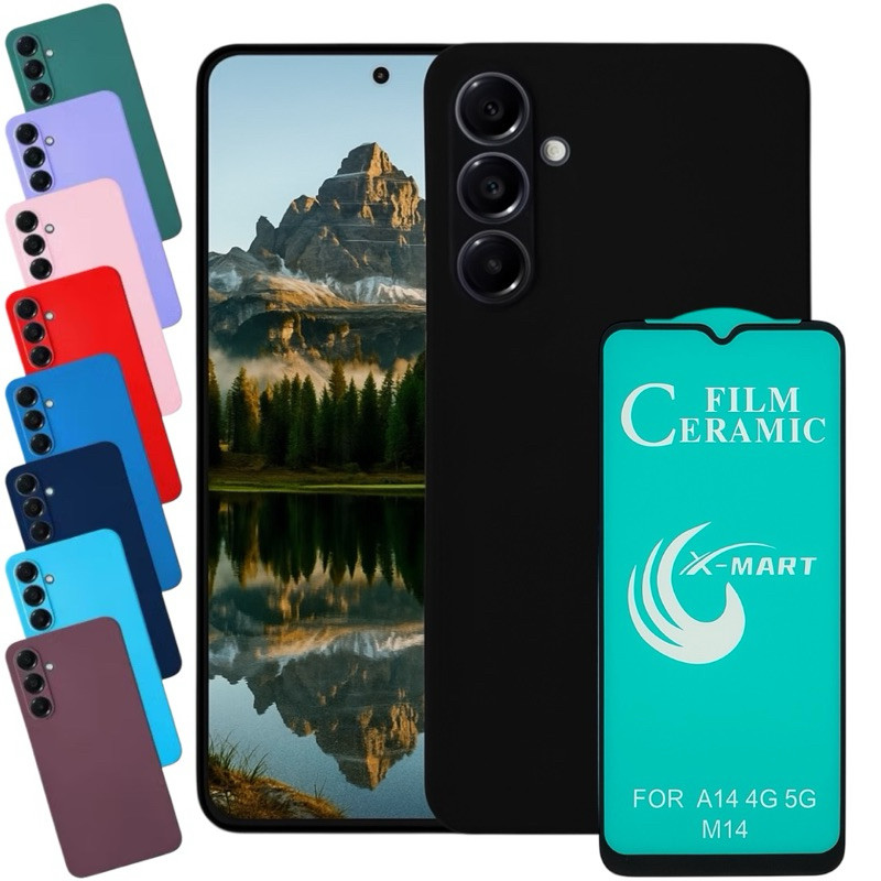 Kit Capa + Película Galaxy A14 Samsung Capinha Anti Impacto Proteção Premium