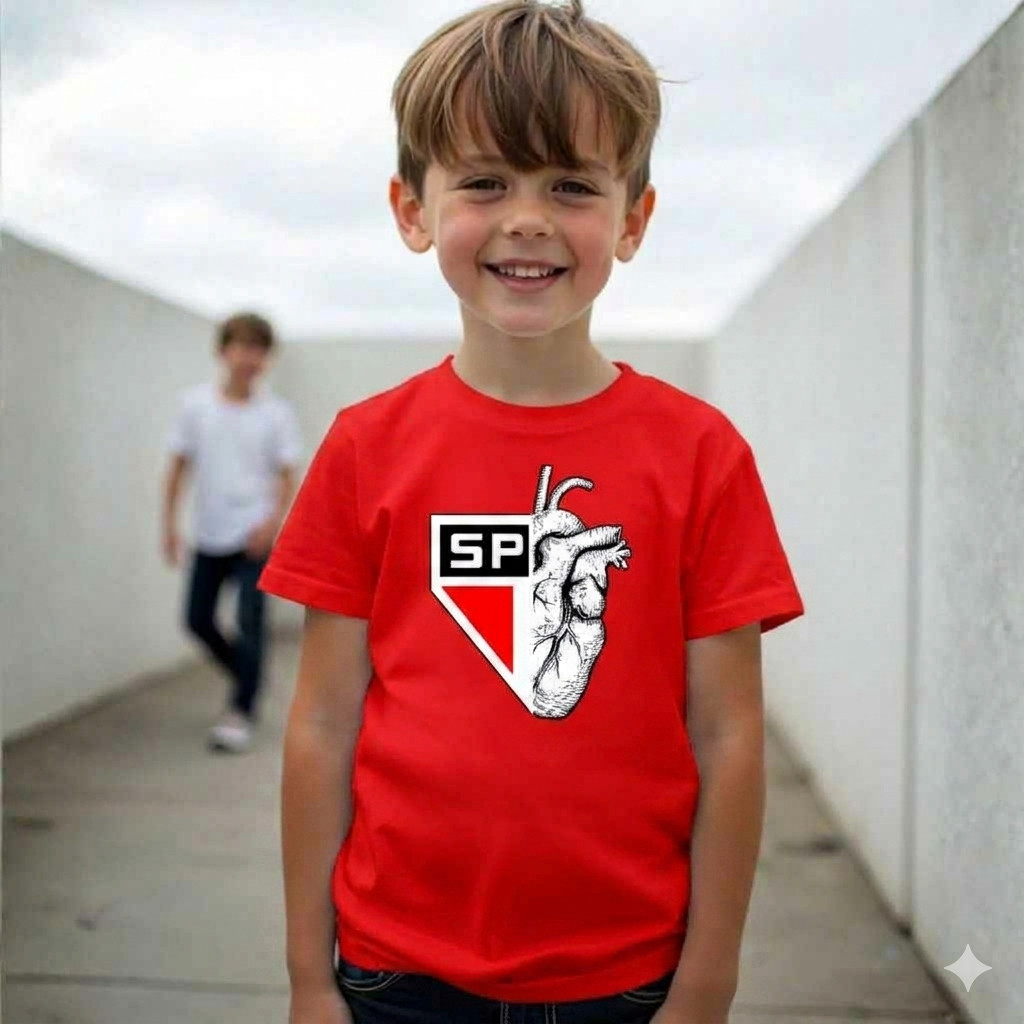 Camiseta São Paulo Infantil Esportiva Camisa de Criança Time SPFC Blusinha do Tricolor paulista Futebol Soberano