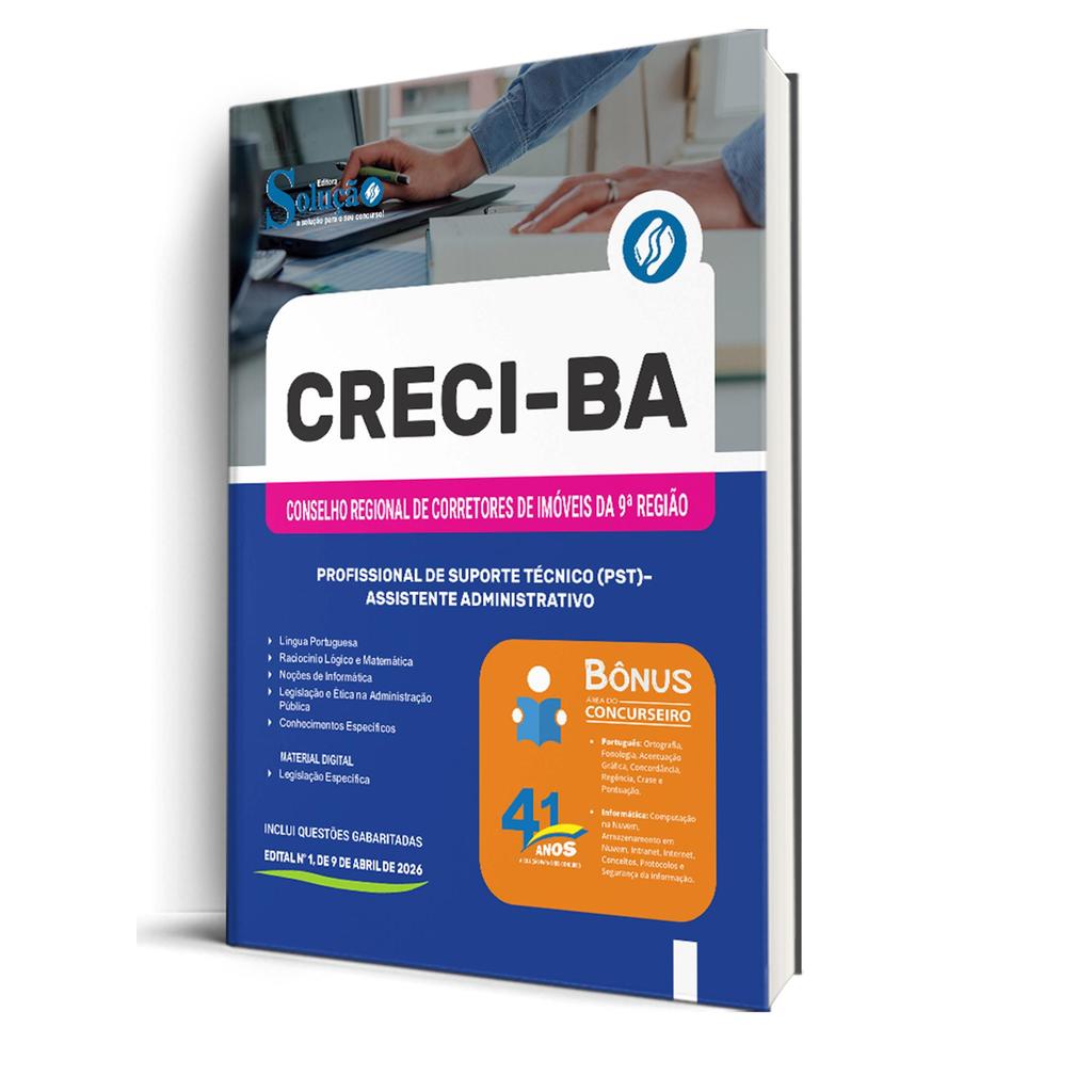 Apostila CRECI-BA  - Profissional de Suporte Técnico (PST) - Assistente Administrativo