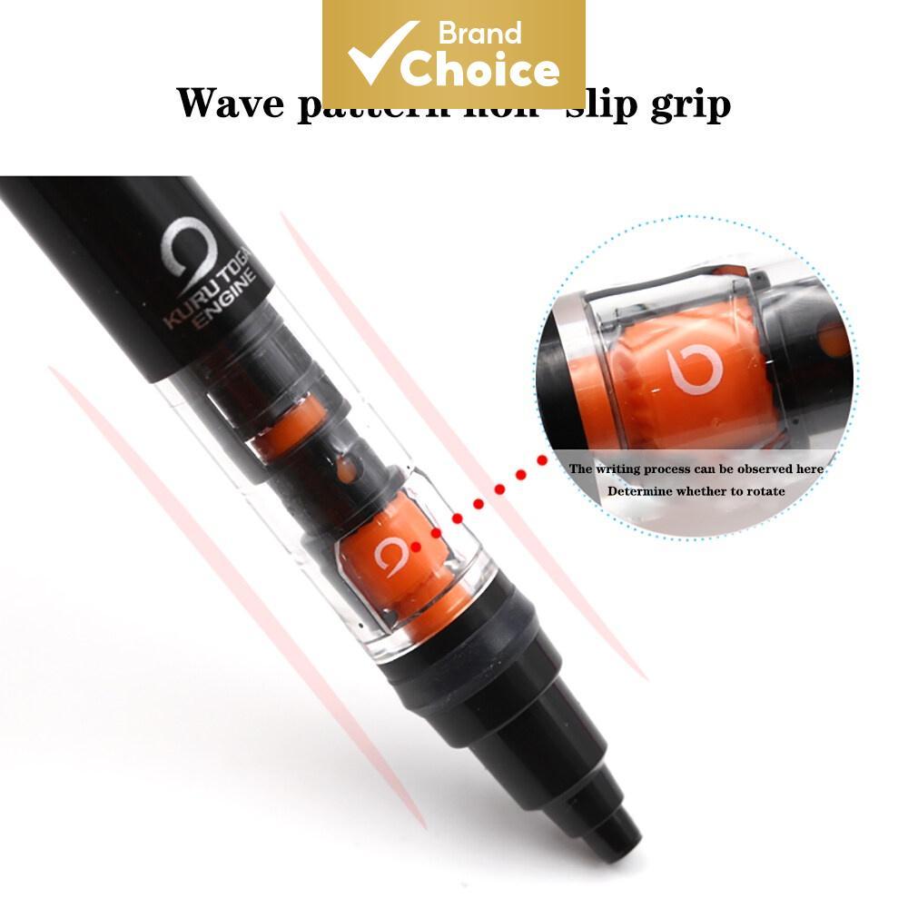 Conjunto de Lápis Mecânico Auto Giratório M5-452 0,5 mm, 3 Cores com Prendedor, Inclui Refis de Grafite e Borracha,