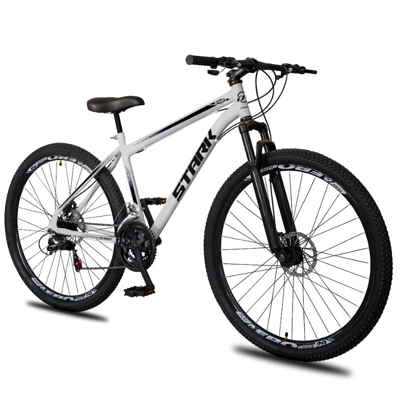 Bicicleta Aro 29 Stark Aço Carbono 21 Velocidades Freio à Disco Suspensão Tamanho 18