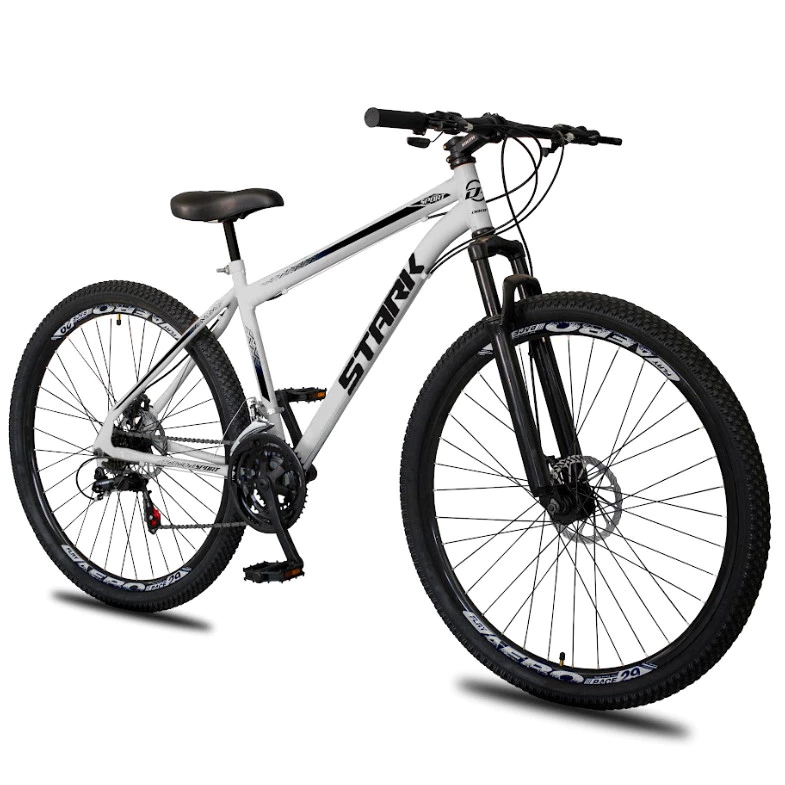 Bicicleta Aro 29 Stark Aço Carbono 21 Velocidades Freio à Disco Suspensão Tamanho 18