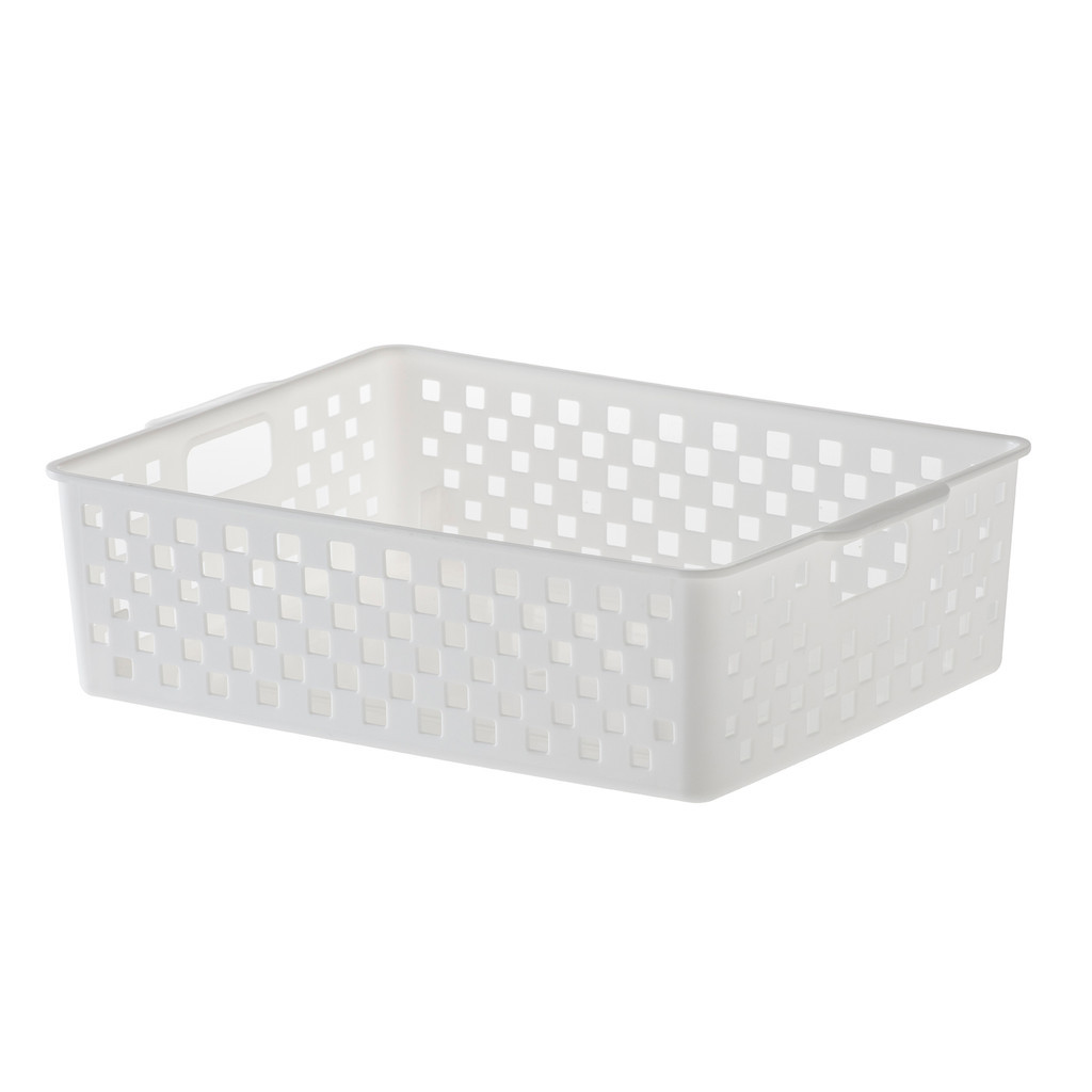 Cesto Organizador Quadratta 27X21X8  Branco - Paramount 891