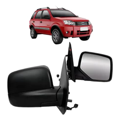 Retrovisor Ecosport 2003 A 2012 Eletrico Preto Texturizado