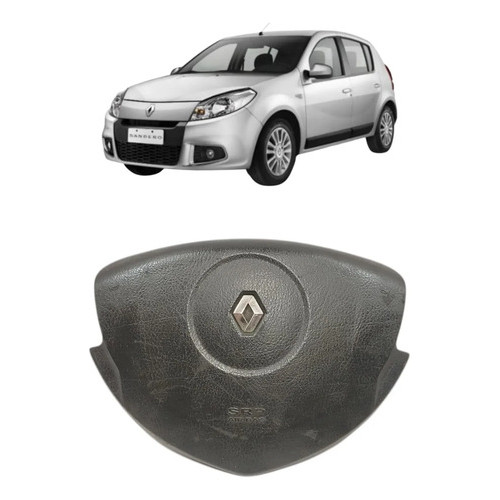Bolsa Airbag Volante Renault Logan Sandero 2011 2012 A 2014 Preto