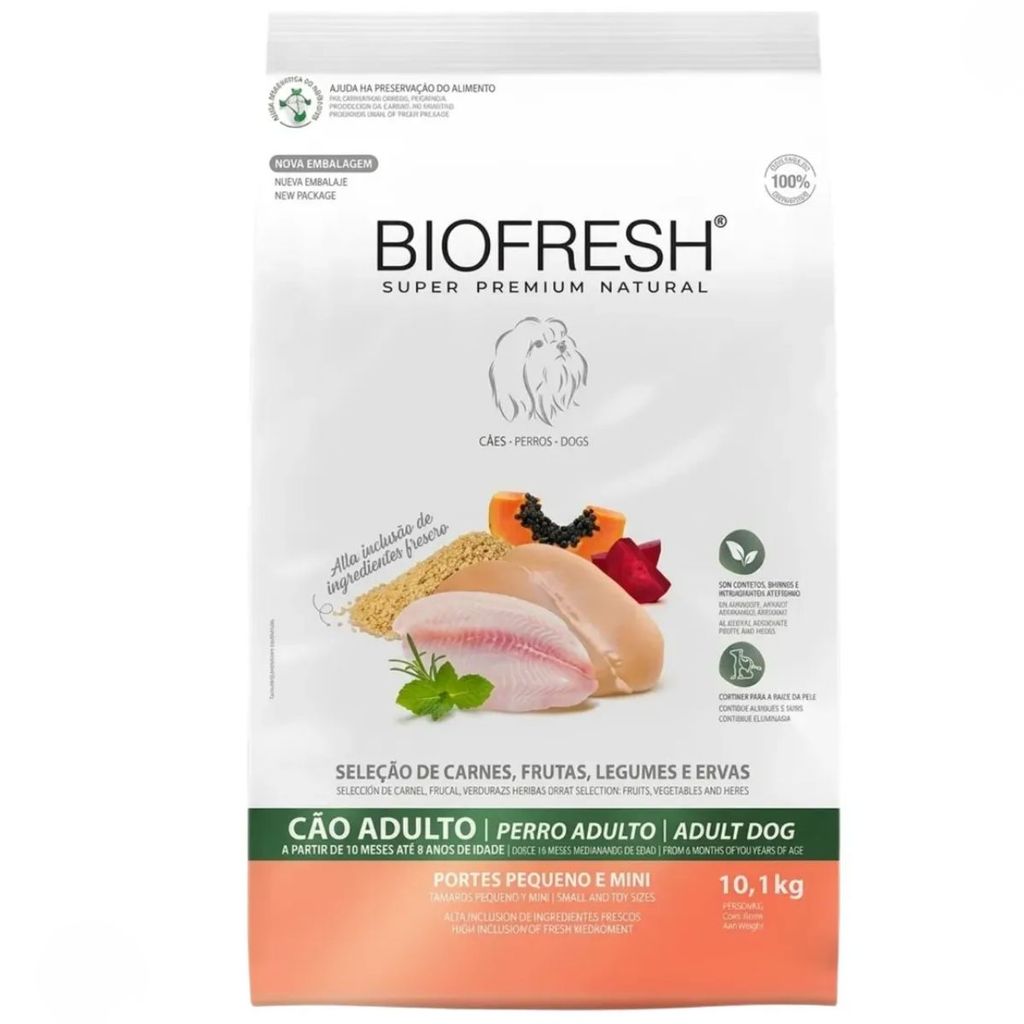 Biofresh Super Premium Raça Mini/Pequena s/ transgênico 10kg