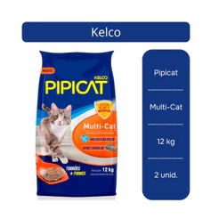 Areia Pipicat Grãos Extrafinos Multi-Cat 12Kg - 2 Unid.
