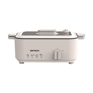 OEM personalizado 5L panela quente elétrica doméstica integrada wok elétrico antiaderente multifuncional 3-4 pessoas fog