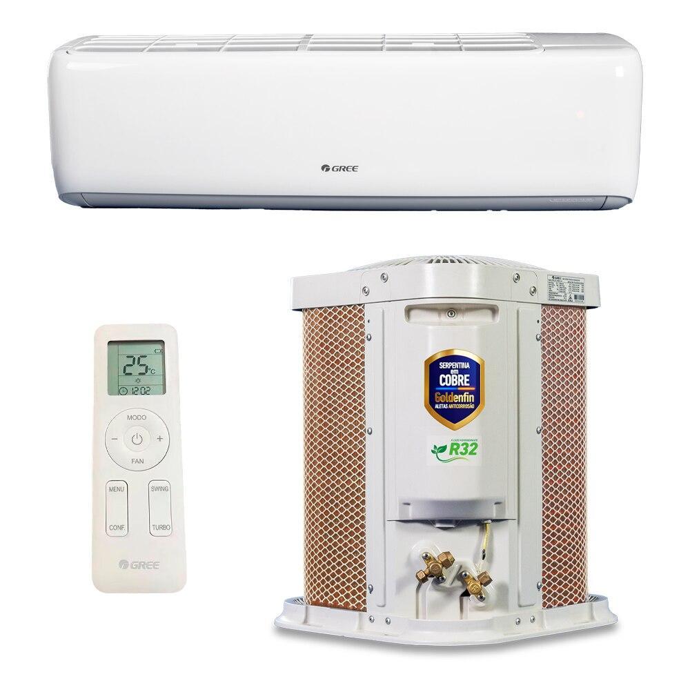 Ar-Condicionado Split Inverter 12000 BTUs 220V Gree G-Top Auto Connection High Wall Q e F GWH12ATC-D6DNA1A