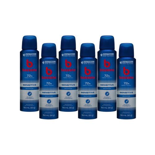 Kit Desodorantes Antitranspirante Bozzano Sem Perfume - 6un em Oferta na Shopee