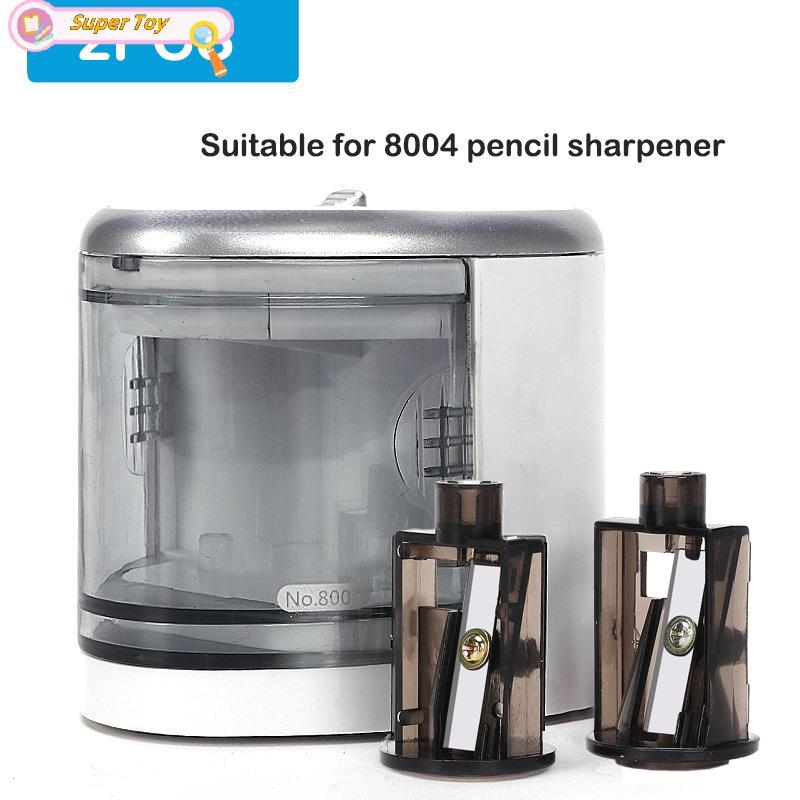 SUPERTOY 2 Pcs Multifuncional Automático Apontador De Lápis Elétrico De Dois Buracos Sobressalente des De Escritório Em 