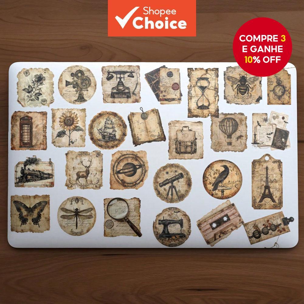 50 Peças Adesivos De Graffiti De Etiqueta Vintage , Decoração Criativa DIY De Moda Para Scrapbook , Laptop , Bagagem , G em Oferta na Shopee