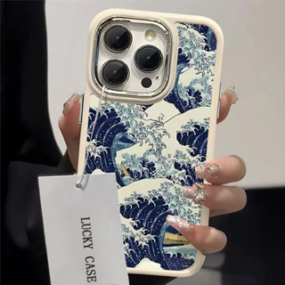 Capinha Capa silicone Anti-impacto Ondas para iPhone 11 12 13 14 15 16 17 Pro MAX X XR XS MAX Plus CASE em Oferta na Shopee