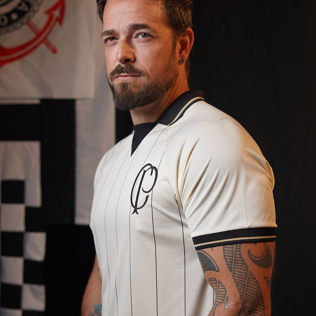 Camisa Corinthians Off-white Dry Retrô 1910 Masculina Oficial em Oferta na Shopee