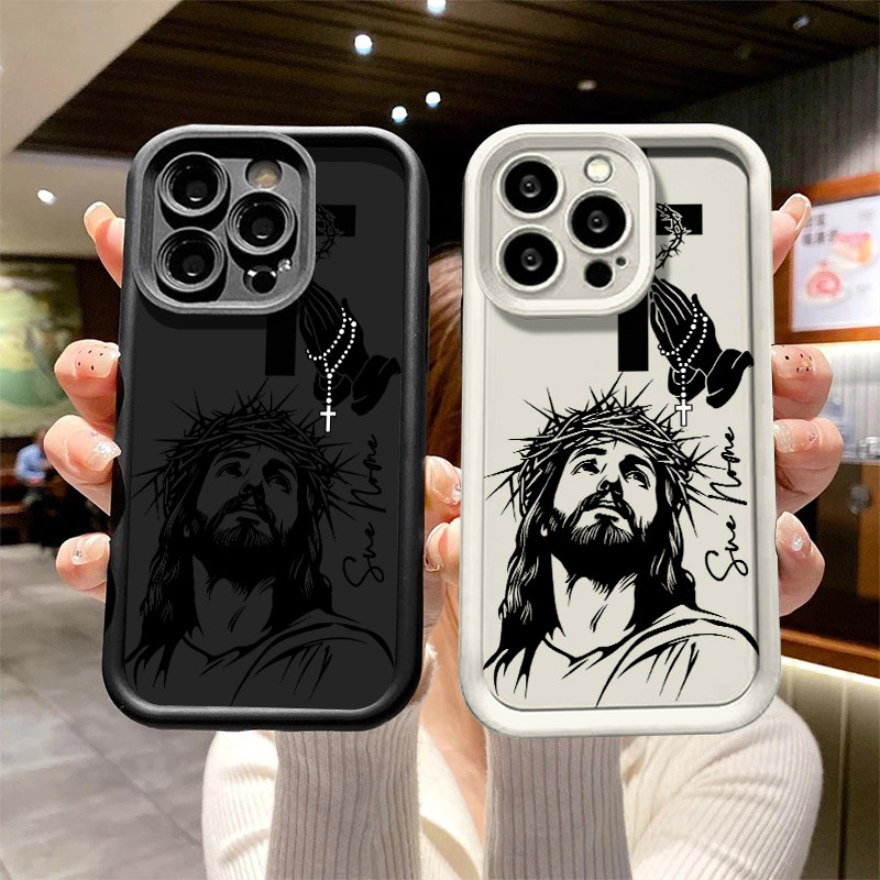 Capinha de personalizada Jesus e a Cruz para Xiaomi Redmi 12 13C note 12 10 9 8 11 13 POCO X5 X6 PRO anti impacto em Oferta na Shopee