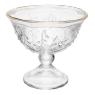 Taça para Sobremesa New Butterfly Fio de Ouro 225ml Vidro