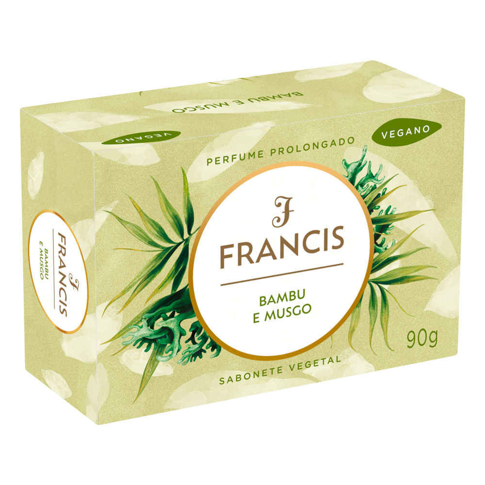 Detalhes do Sabonete em Barra Francis Bambu e Musgo 90g