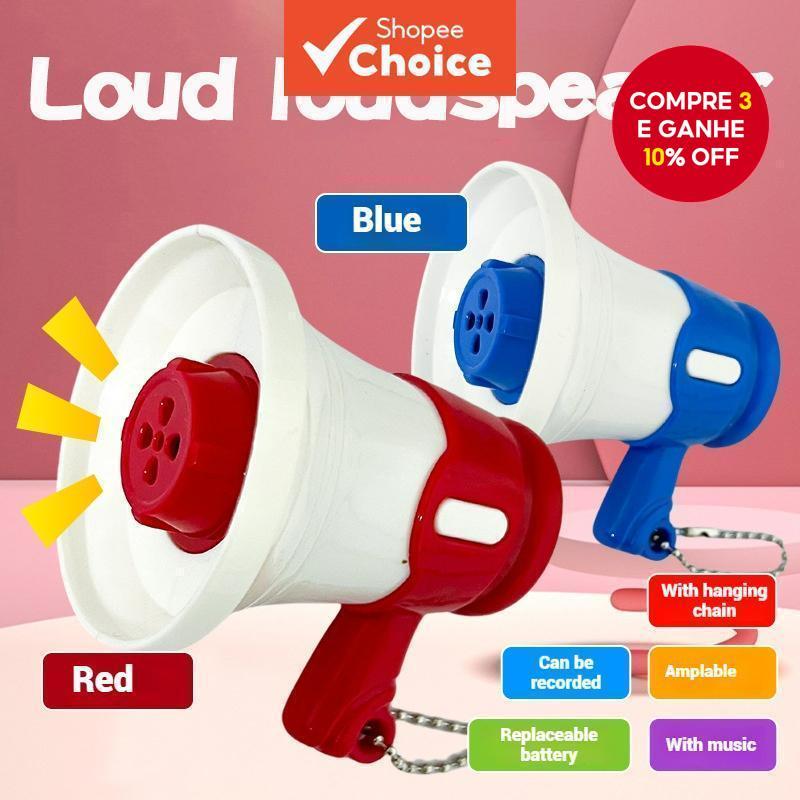 Chaveiro com Alto-falante Pequeno Pendente para Mochila, Mini Megafone Criativo com Gravação, Acessórios Ultra-pequenos. em Oferta na Shopee