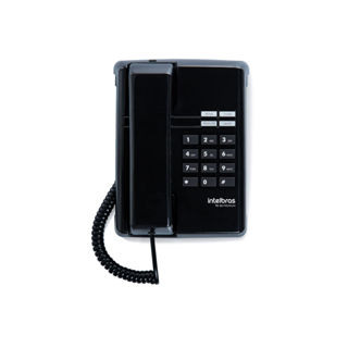 Telefone com Fio Intelbras TC 50 Preto em Oferta na Shopee
