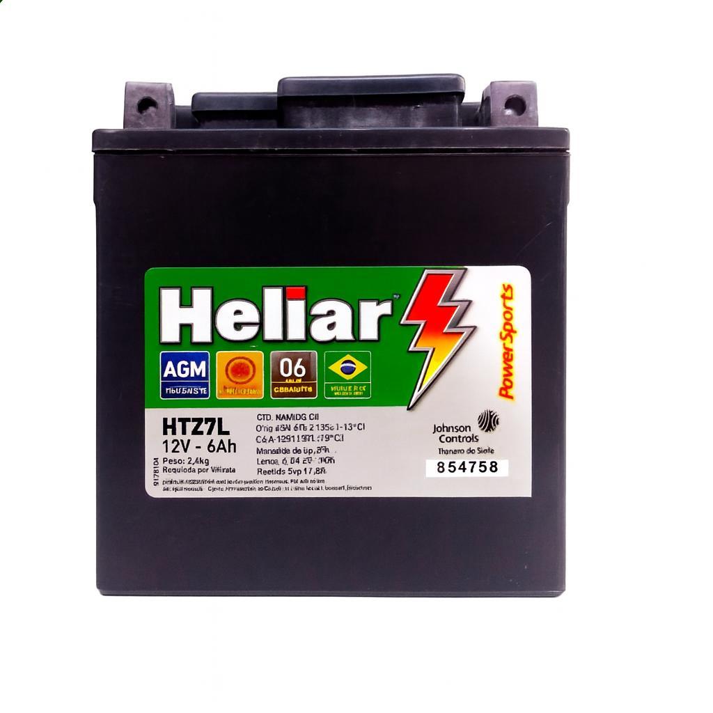 Bateria Moto HTZ7L CB 600 CBX 250 YS 250 Heliar 6Ah Selada em Oferta na Shopee