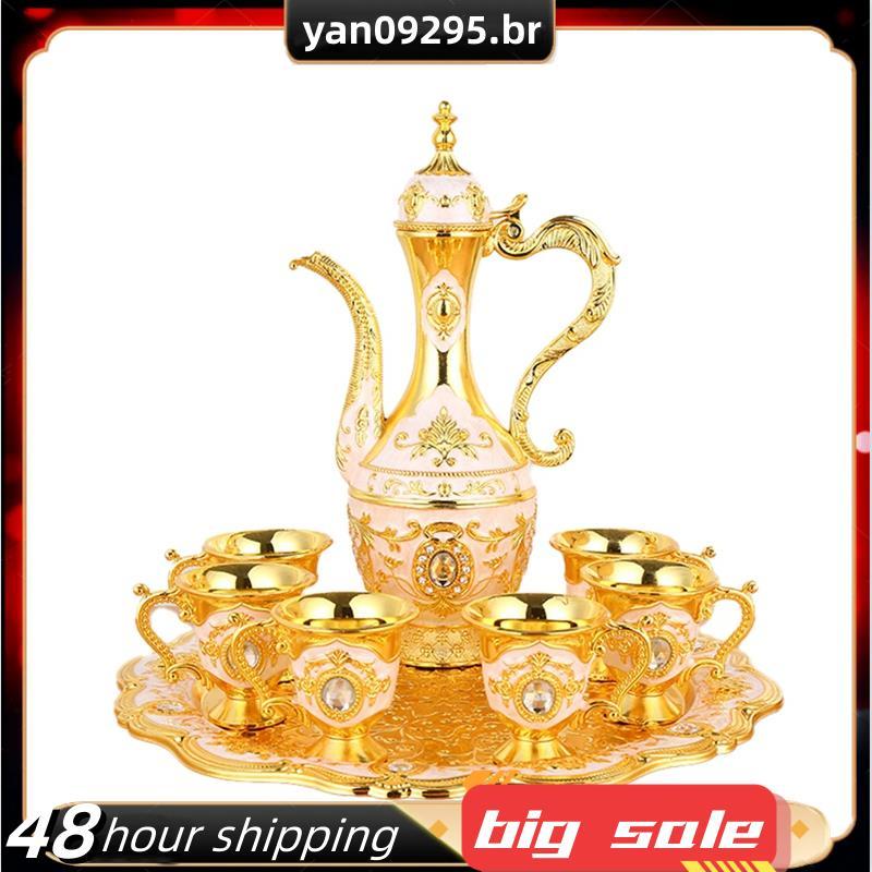 Conjunto De Chá E Café , Design Vintage Com Panela 6 Xícaras , Ideal Para Decoração De Casa Celebrações